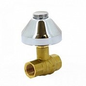 Кран шаровой FIV под штукатурку с хромированным колпаком 1/2" INCASSO 