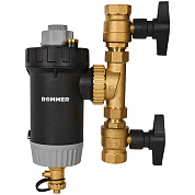 Сепаратор шлама поворотный с быстрой очисткой и магнитом ROMMER 1"