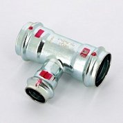 Тройник пресс 35x22x35 оцинкованная сталь Prestabo VIEGA Диаметр - 35 мм.