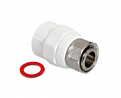 Муфта комб. 20 х 1/2" (ВР) полипропилен PP-R под пайку VALTEC белая