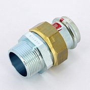 Американка пресс-Н 35x1"1/4 с плоской прокладкой оцинкованная сталь Prestabo VIEGA Диаметр - 35 мм.