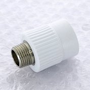 Муфта 25 х 1/2" (НР) PRO AQUA полипропиленовая PP-R