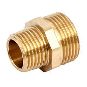 Ниппель резьбовой (НР) 3/4" x 1/2" укороченный, бронза VIEGA (446833)
