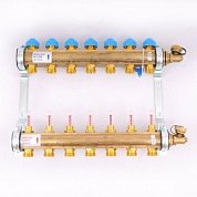 Коллектор для теплого пола WATTS HKV/T 1"x3/4" ЕК на 11 выходов с расходомером
