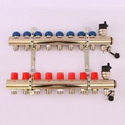 Колл. группа EMMETI TOPWAY 1"x3/4" ЕК 8 выходов с термостатическими вентилями