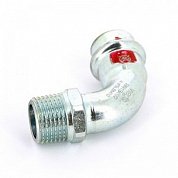 Угол пресс-Н 18x1/2" оцинкованная сталь Prestabo VIEGA Диаметр - 18 мм.