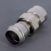Муфта пресс-В разъёмная 28x1" с плоской прокладкой нержавеющая сталь Sanpress Inox VIEGA Диаметр - 28 мм.