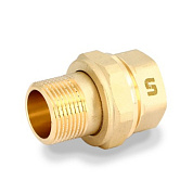 Американка прямая 1" (ВН) с плоской прокладкой, латунь UNI-FITT OPTIMAL (656G4001)