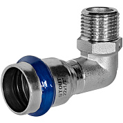 Угол 90° переходной под пресс 22 x 1/2" (НР) из нержавеющей стали STOUT (SSS-2010-002212)