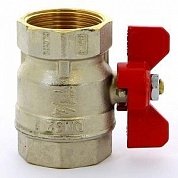 Кран шаровый TIEMME 1"1/4 ВВ бабочка редуцированный MISTRAL