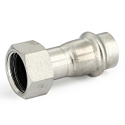 Муфта под пресс с накидной гайкой 35 х 1"1/4 (ВР) UNI-FITT из нержавейки