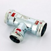 Тройник пресс 35x28x35 оцинкованная сталь Prestabo VIEGA Диаметр - 35 мм.