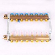 Коллектор для теплого пола WATTS HKV/T 1"x3/4" ЕК на 8 выходов с расходомером