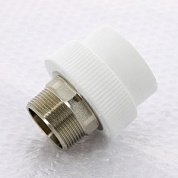 Муфта под ключ 50 х 1"1/2 (НР) PRO AQUA полипропиленовая PP-R