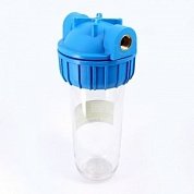 Колба прозрачная для проточного фильтра PLUS 3P 10" ATLAS FILTRI 1/2" SX 10" Slim Line