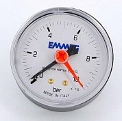 Манометр аксиальный 63 мм 1/4'' 10 бар EMMETI