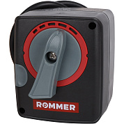 Сервопривод ROMMER 220 В, 120 с, 6 Нм для смесит. клапанов, 3-х позиционный (RVM-0005-230001)