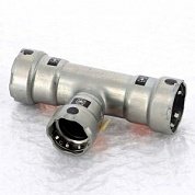 Тройник пресс оцинкованная сталь Megapress VIEGA 3/4" х 1/2" х 3/4"