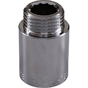 Удлинитель резьбовой 1/2" x 30 мм НР-ВР хромированный TIEMME