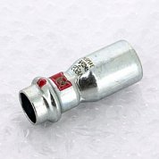 Муфта пресс 22x15 оцинкованная сталь Prestabo VIEGA Диаметр - 22 мм.