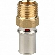 Муфта переходная под пресс 16 x 1/2" (НР) STOUT для МП труб