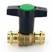 Кран шаровой EASYTOP VIEGA пресс 28 бронза SC-Contur, Т-ручка
