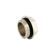 Заглушка резьбовая (НР) 1/2" со шляпкой с O-RING, никель UNI-FITT OPTIMAL (608N2201)