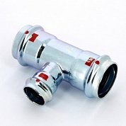 Тройник пресс 42x28x42 оцинкованная сталь Prestabo VIEGA Диаметр - 42 мм.