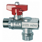 Шаровый кран 1/2" -М24х19 с фильтром FAR