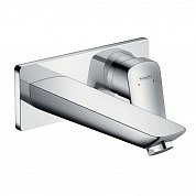 Смеситель для раковины HansGrohe HG Logis однорычажный настенный излив 195 мм СМ