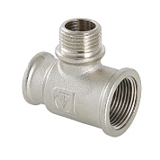 Тройник резьбовой ВН 3/4" х 1/2" х 1/2" переходной латунь-никель VALTEC (VTr.132.RN.050404)