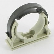 Зажим с лентой одинарный 63 мм полипропилен PP-R FV-PLAST серый (904063)