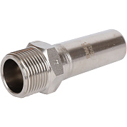 Вставка переходная под пресс 22 x 3/4" (НР) из нержавеющей стали ROMMER