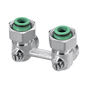 Узел угловой Standard Line E2/50 ВН 3/4"ЕК х 3/4"ЕК радиаторный SIMPLEX