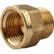 Переходник резьбовой ВН 1/2" x 3/8" латунь TIEMME