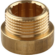 Удлинитель резьбовой 1/2" x 10 мм НР-ВР латунь TIEMME