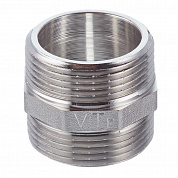 Ниппель резьбовой (НР) 3/4" латунь-никель VALTEC (VTr.582.N.0005)