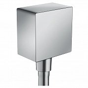 Шланговое подсоединение HansGrohe HG FixFit Square с клапаном обратного тока хром