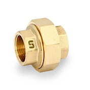 Американка 3/4" (ВР) с плоской прокладкой, латунь UNI-FITT OPTIMAL (654G3001)
