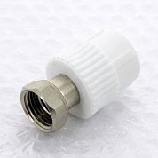 Муфта с накидной гайкой 20 х 1/2" (ВР) PRO AQUA полипропиленовая PP-R