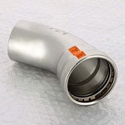 Угол-вставка пресс 45°64 нержавеющая сталь Sanpress Inox VIEGA Диаметр - 64 мм.