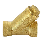 Фильтр-грязевик FAR косой 1/2'' 300 мкм для грубой очистки (корпус латунь) 