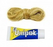 Комплект для герметизации UNIPAK: паста 25 г. + лён 13 г.