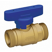 Кран шаровой лат. 3/4"НР (бабочка, син.) FAR