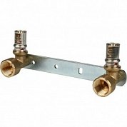 Водорозетка под пресс 16 х 1/2" на монтажной планке STOUT для МП труб