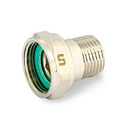 Соединение редукция 1/2" x 3/4" ВН с накид. гайкой, плоской прокладкой, никель UNI-FITT OPTIMAL