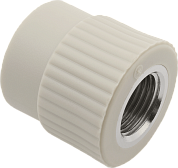 Муфта комбинированная (переходник) 25 х 1/2" (ВР) полипропилен PP-R ALCAPIPE серый