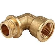 Колено с упором ВР-НР 3/4" x 3/4" латунь TIEMME