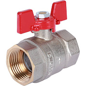 Кран шаровый ROMMER 1" ВР - полный проход, ручка бабочка (RBV-0003-0110225)