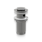Выпуск 1" 1/4 Click-clack с переливом, H=69 мм, малая пробка, хром Alcaplast (А391)